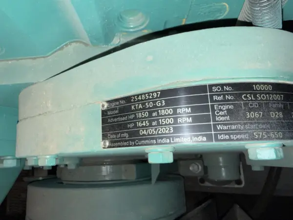 2 Высоковольтные ДГУ Cummins C1400D5 c KTA50 G3, 6кВ, 1мвт, В наличии — изображение 8