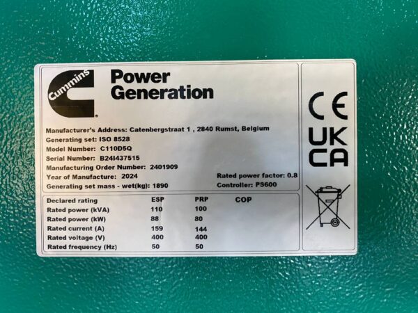 Cummins C110D5Q — изображение 5