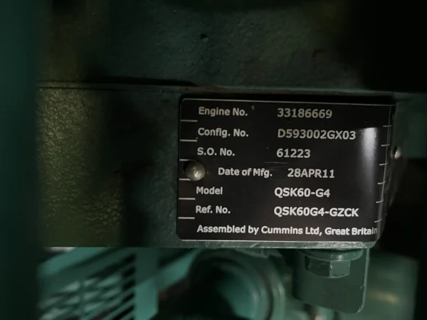 Cummins QSK60-G4 На раме — изображение 12
