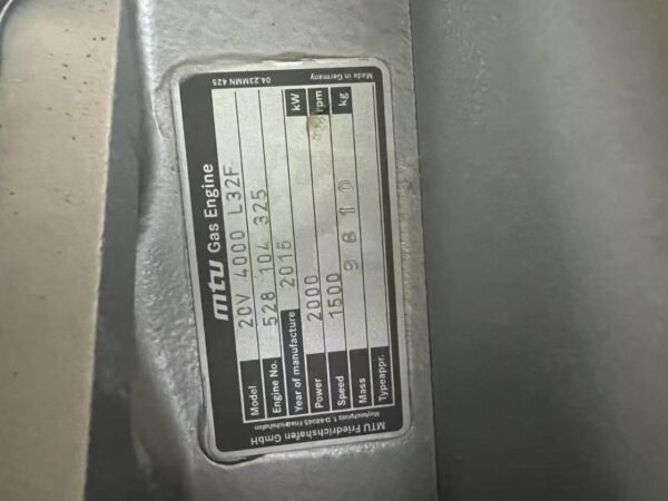 Газопоршневая MTU 20V 4000 L32F В контейнере — изображение 6
